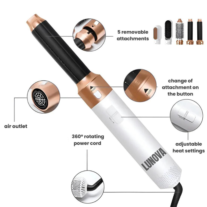 Lunova - 5 In 1 Airstyler Pro